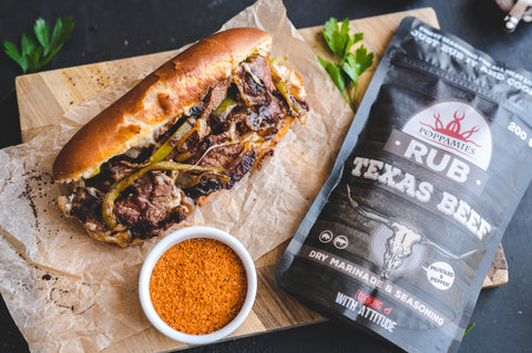 Philly Cheesesteak with Texas Beef Rub