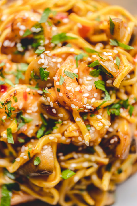 Sweet Chili Shrimp Noodles Recipe