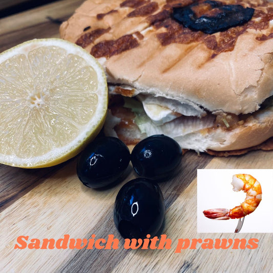 Sandwiche with prawns