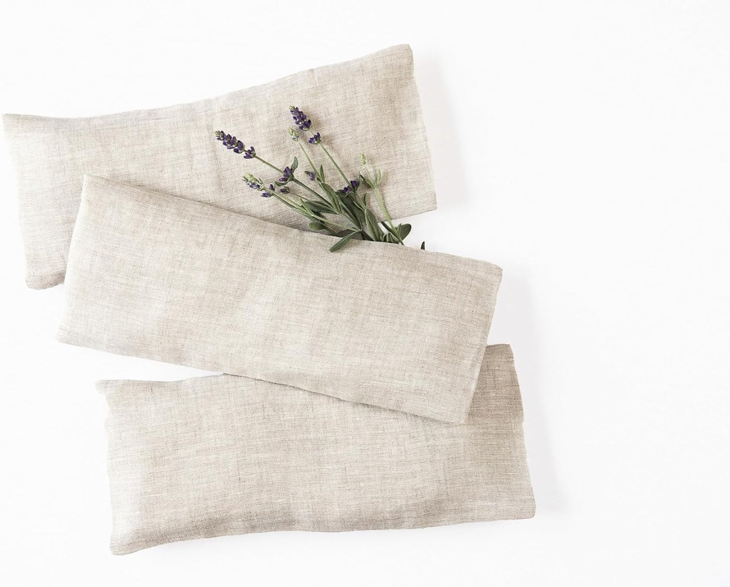 Lavender Eye Pillow - Aromatherapy & Stress Relief, Organic FlaxSeed Eye Mask, Yoga Gift, Spa Sleep Relaxation, Weighted Pillow, Eco Friendly