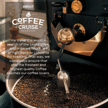 COFFEE CRUISE Nicaragua Ground Coffee 250g - Medium Roasting - Aroma Caramel and honey - For All Coffee Machines - 100% Arabica