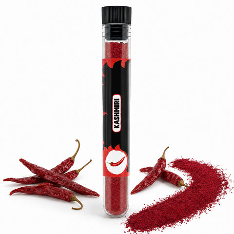 Kashmiri Chilli Powder 10g – Mild Heat, Up to 12,000 SHU – Sweet and Smoky Flavour with Deep Red Colour – Made in Spain