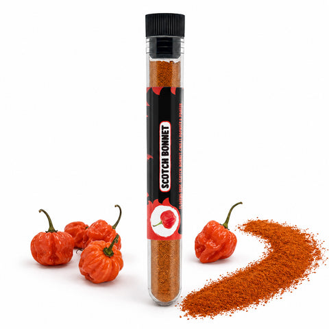 Scotch Bonnet Chilli Powder 10g – Very Hot Pepper Seasoning, Up to 350,000 SHU – Sweet and Fruity Flavour – Origin: Uganda