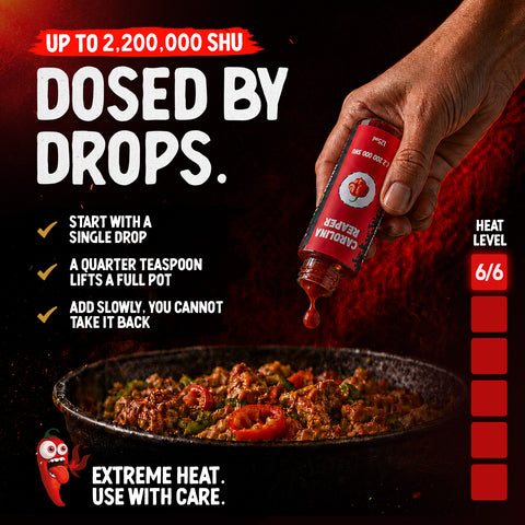 Carolina Reaper Chili Mash 125 ml - Extremely Sharp (up to 2,200,000 SHU) - Hot Sauce Base for Marinades, Salsas, Dips and BBQ Recipes