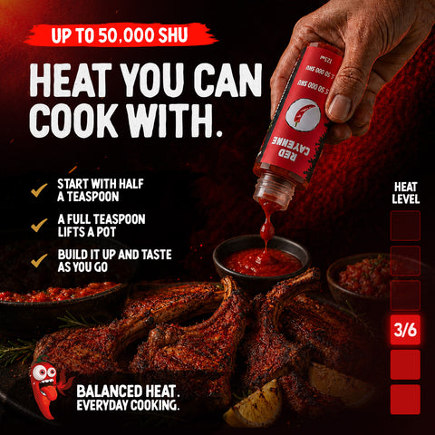 Cayenne Chilli Mash 125 ml – (Approx. 50,000 SHU) - Medium-Hot Base for Sauces, Marinades, Salsa, Dips and Everyday Cooking