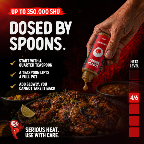 Scotch Bonnet Chili Mash 125ml - Very Hot (100,000-350,000 SHU) - Fruity Caribbean Chilli Base for Jerk Marinades, Sauces, Salsa and BBQ
