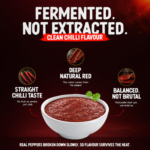 Cayenne Chilli Mash 125 ml – (Approx. 50,000 SHU) - Medium-Hot Base for Sauces, Marinades, Salsa, Dips and Everyday Cooking
