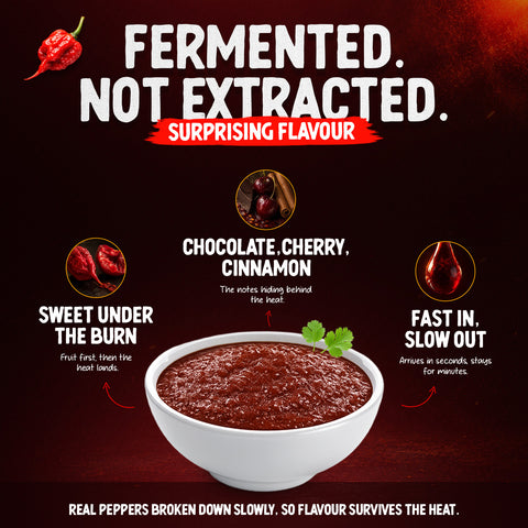 Carolina Reaper Chili Mash 125 ml - Extremely Sharp (up to 2,200,000 SHU) - Hot Sauce Base for Marinades, Salsas, Dips and BBQ Recipes