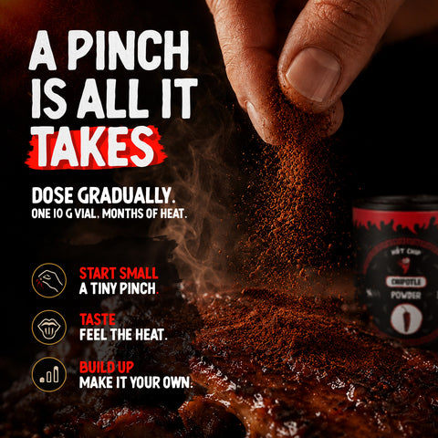 Chipotle Chilli Powder 30g – Smoked Jalapeño Pepper Seasoning, Up to 10,000 SHU – Smoky, Sweet and Nutty Flavour – Grown in Ecuador
