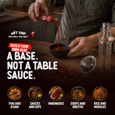 Red Chilli Paste Fine 125 ml - Medium Hot (Medium Sharpness) - Versatile Cooking Paste for Asian Dishes, Sauces, Marinades, Soups, Noodles and Dips