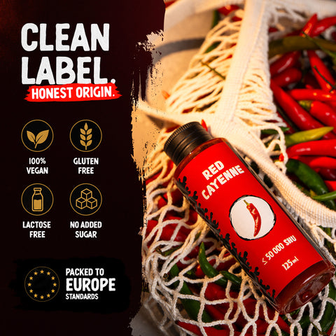 Cayenne Chilli Mash 125 ml – (Approx. 50,000 SHU) - Medium-Hot Base for Sauces, Marinades, Salsa, Dips and Everyday Cooking
