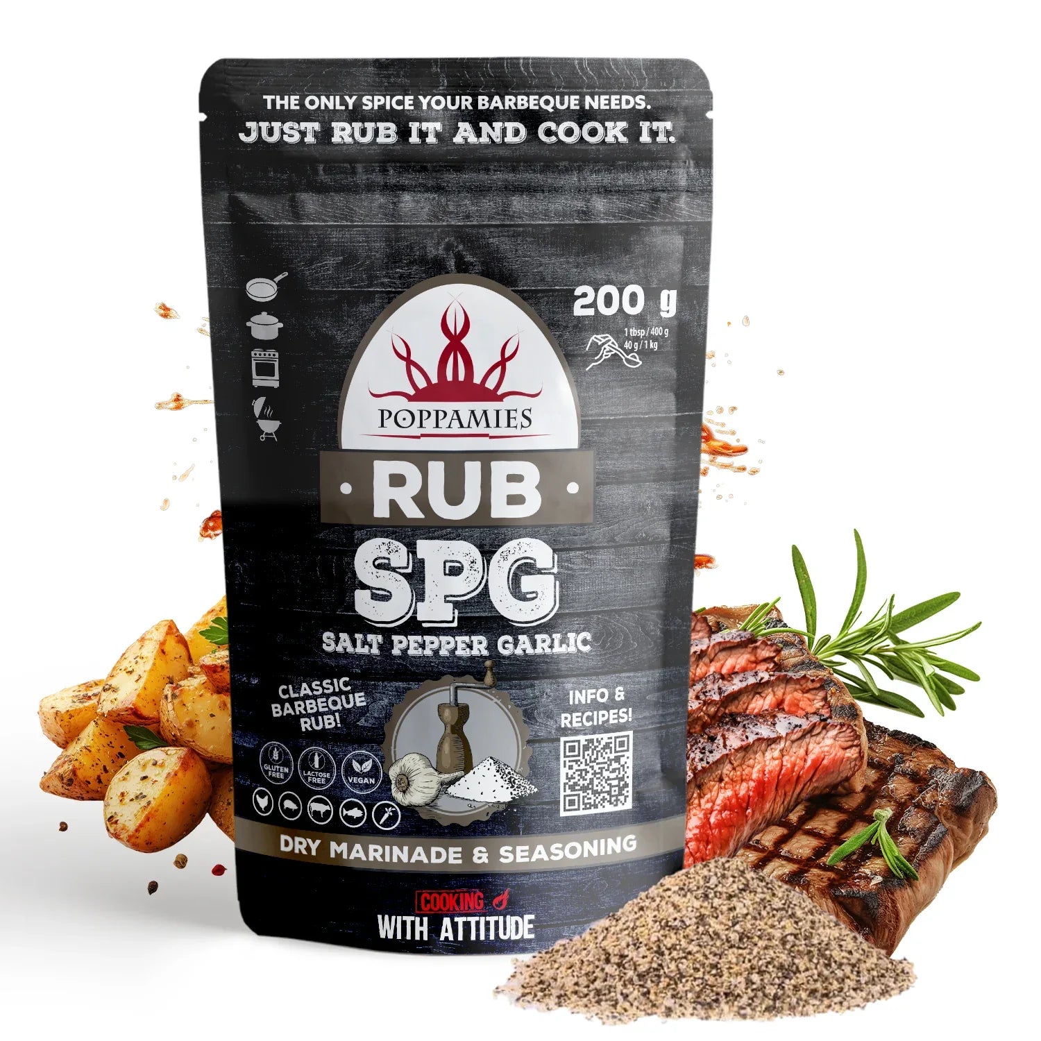 Spg Mix Salt Pepper Garlic Seasoning Blend - SPG Rub Dry Marinade Mix Best Spi ...