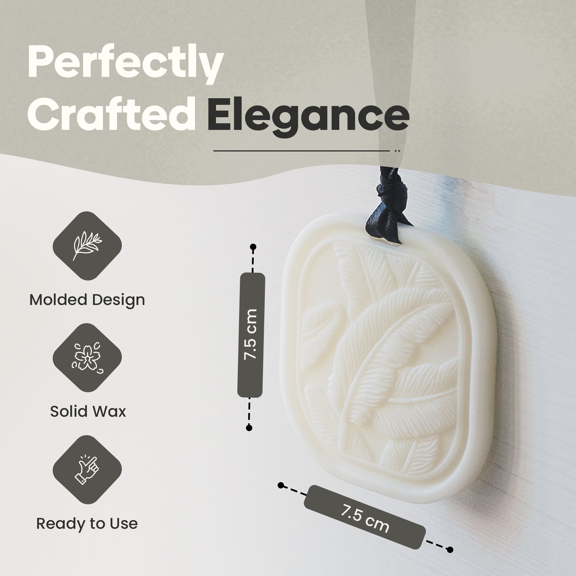 Long-lasting wardrobe fragrance – scented wax air freshener for wardrobes, drawers, and small spaces (up to 6 months)