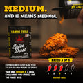 Poppamies Mango Chilli Spice Dust seasoning heat level information