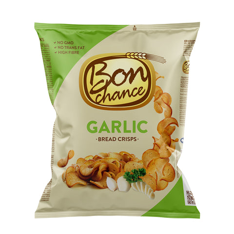 Bon Chance With garlic seasoning mix Bread Crisps - Snack for Sharing with Friends - 240g Pack