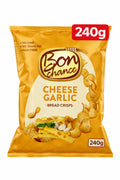 Bon Chance With cheese and garlic seasoning mix Bread Crisps - Snack for Sharing with Friends - 240g Pack - Lukata LTD
