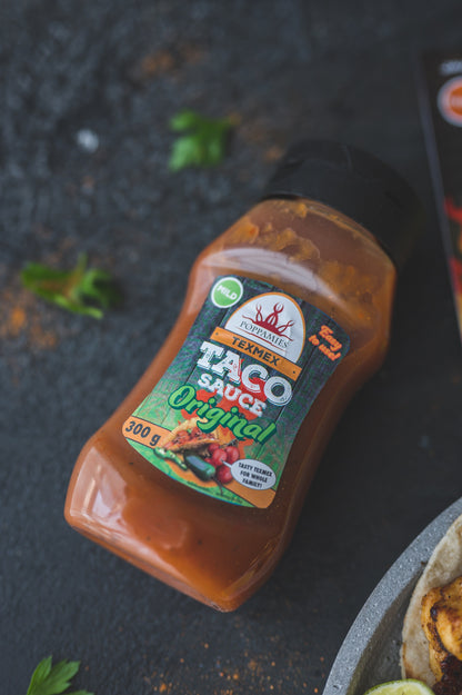 Texmex Taco Sauce Original - Vegan, Gluten Free, Lactose Free - Spiciness: Mild - 300g