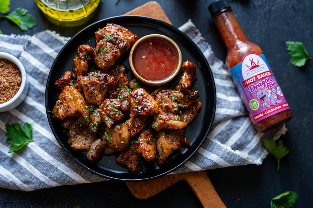 Poppamies Dragon Fruit Hot Sauce – Mild & Fruity Chili Sauce - Spiciness: 1/10 - 150ml