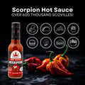 Scorpion hot sauce, vegan sauce, gluten free, lactose free