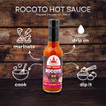 Rocoto hot sauce, vegan sauce, gluten free, lactose free