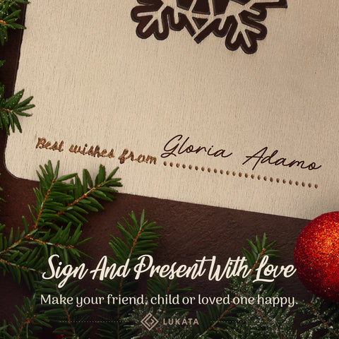 Christmas wood cards