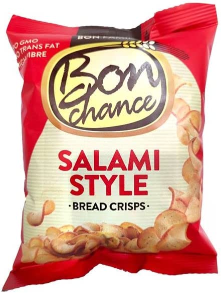 Bon chance Salami flavour seasoning mix Bread Crisps - Snack for Sharing with Friends - 60 grams
