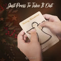Lukata Premium Wooden Card with Pop-Out Angel & Envelope, Merry Christmas Card For Friends & Family, Hanging tree decorations, Linen Thread - Lukata LTD