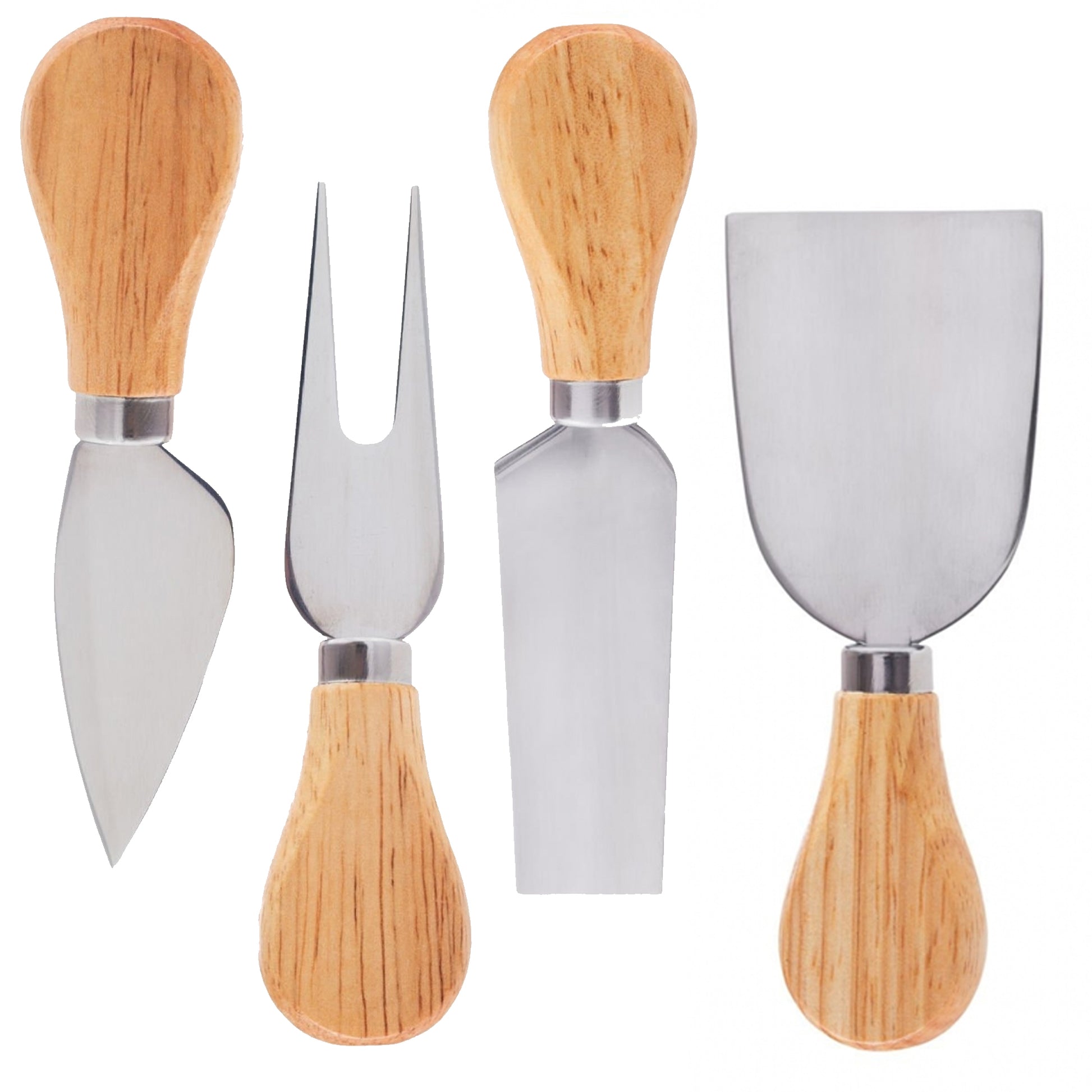 Lukata cheese knifes wood handle steel stainless sharp